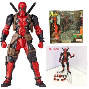 Фигурки супергероев Yamaguchi Revoltech NO.001 Дэдпул, ПВХ экшн-фигурки, коллекционная игрушка для детей, подарок, игрушки