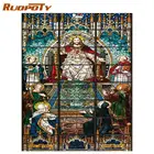 RUOPOTY 5D алмазная живопись, религия, день рождения, фотография Стразы для вышивки крестиком, украшение для дома