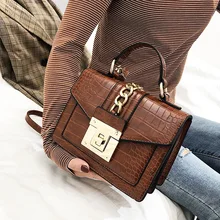 Fashion Alligator Women Shoulder Bags Designer Chains Handbags Luxury Pu Leatehr Crossbody Bag Small Envelope Flap Famale Purses