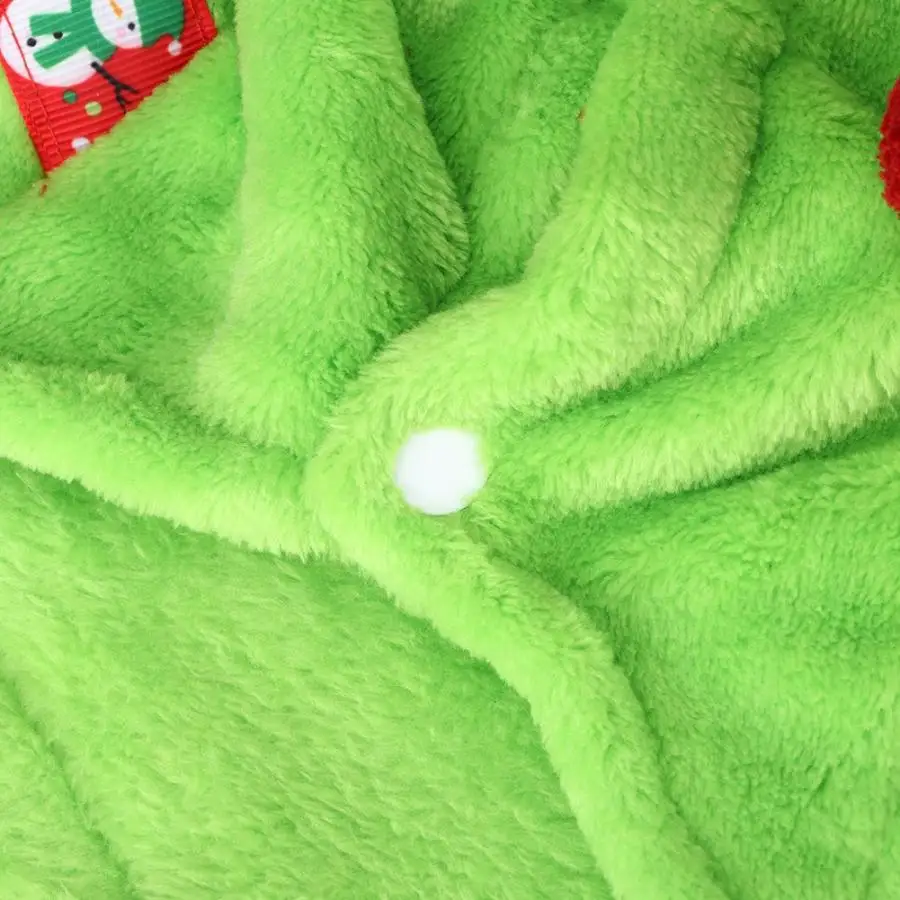 Dog Clothes Flannel Colorful Christmas Snowman Style Two Feet Winter Warm Pet Clothing for Dogs Cats | Дом и сад