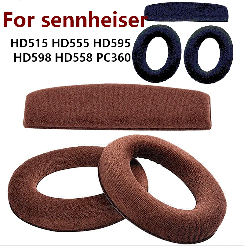 Высококачественные велюровые амбушюры для наушников Sennheiser HD515 HD555 HD595 HD598 HD558