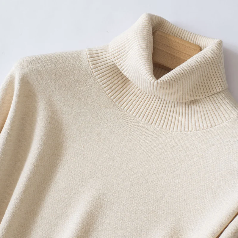 2019 New Fashion Oversize Sweater Winter Loose Pullovers Woman High Collar Knitting Casual Long Sleeve Sweaters Jumpers | Женская одежда