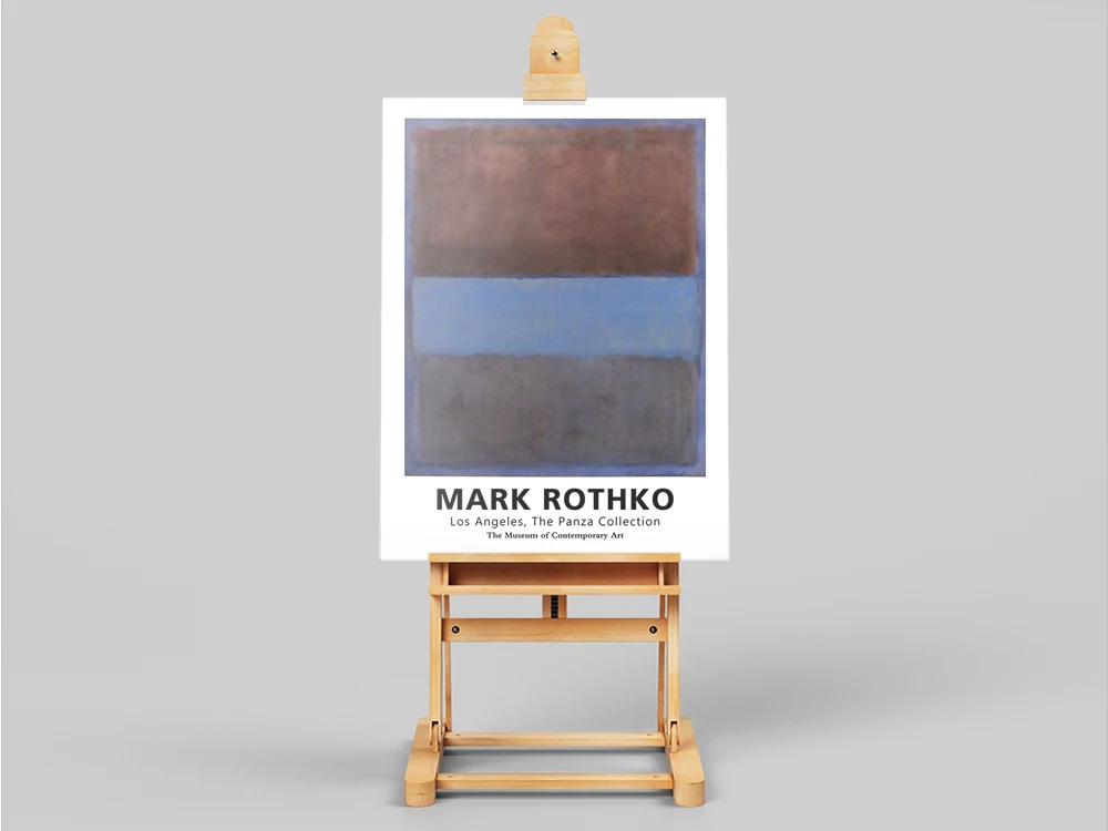 Выставочный плакат Mark Rothko музей гуггенхейма Нью-Йорк 1970 печать абстрактная