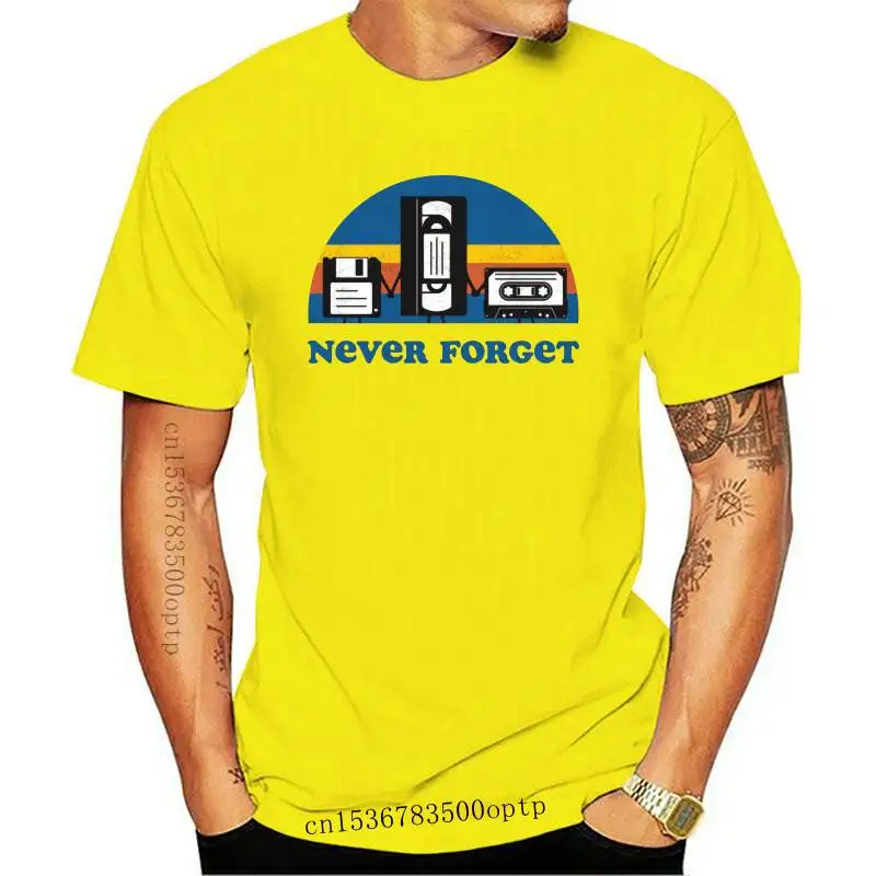 

New Soundtrack Music Tshirt Nostalgic Songs Never Forget Top T Shirts Retro Tape Record Men T-Shirt Classic Kpop Men's Tops