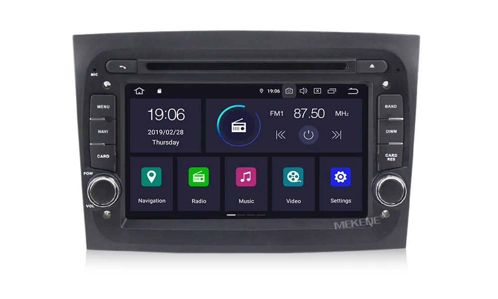 Ips DSP PX5 Android 9,0 4G+ 64G 8 core автомобильный dvd-радиоплеер для Fiat Doblo gps навигация TDA7851 wifi Bluetooth