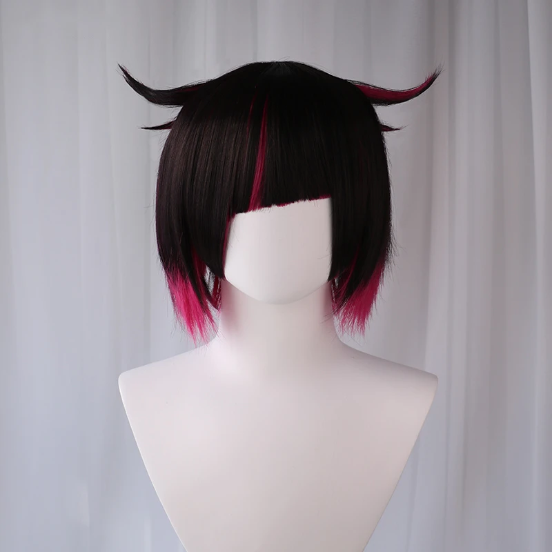 UWOWO витая Страна Чудес Lilia Vanrouge косплей парик Diasomnia 30 см Черная роза красная