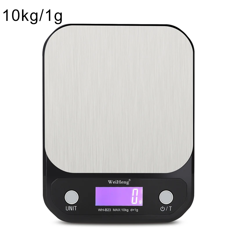 10kg-1g black СВЕТОДИОДНЫЙ цифровой весы, портативные прецизионные электронные кухонные весы, весы для выпечки, весы для измерения веса 10 кг/5 кг/3 кг 1 г/0,1 г - Цвет: 10kg-1g black