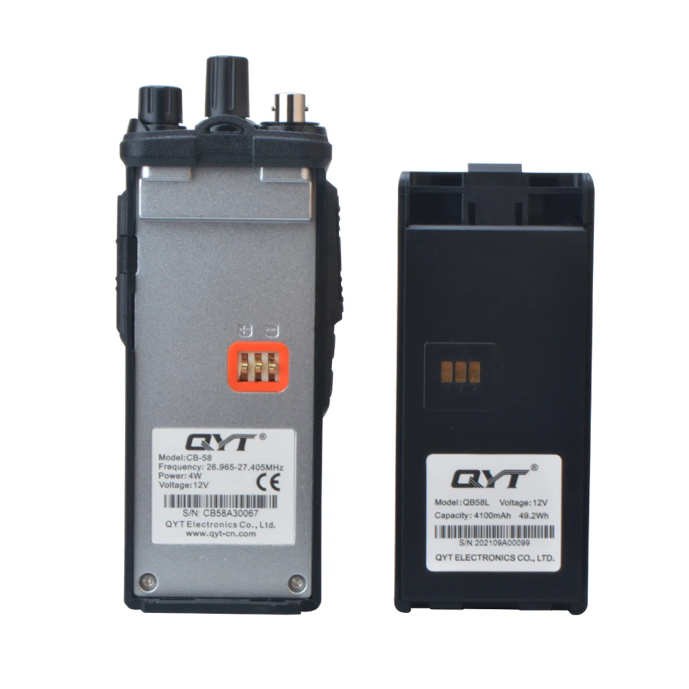 Портативная рация QYT CB-58 4 Вт 12 В 405-МГц AM/FM 40 каналов двусторонняя радиосвязь CB 27