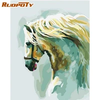 ruopoty animals 60x75cm painting by numbers horse diy frameless digital painting animals drawing by numbers kits on canvas gift