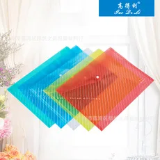

zq File bag A4 color transparent file bag information bag button bag brief bag wholesale