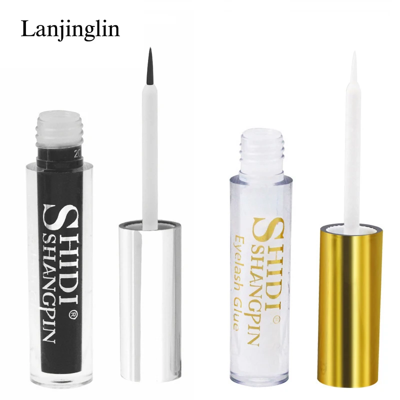 LANJINGLIN 1pcs Eylashes Glue False Eyelash Extension Makeup Eye Lashes Glue cosmetic Tools 5ml Glues for Mink Lashes