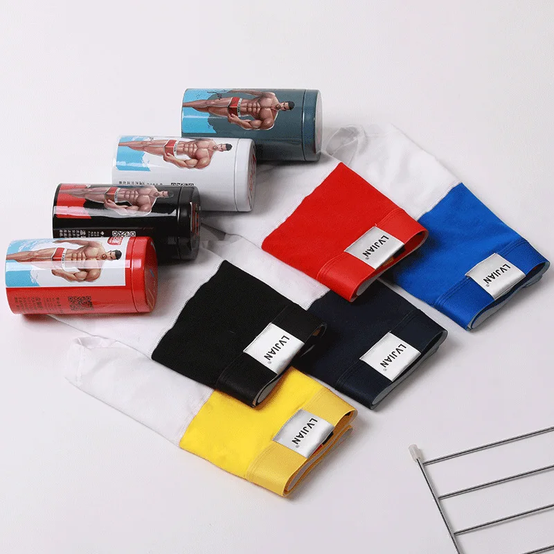 Мужские шорты-боксеры мужское нижнее белье мужские трусы хлопковые мягкие