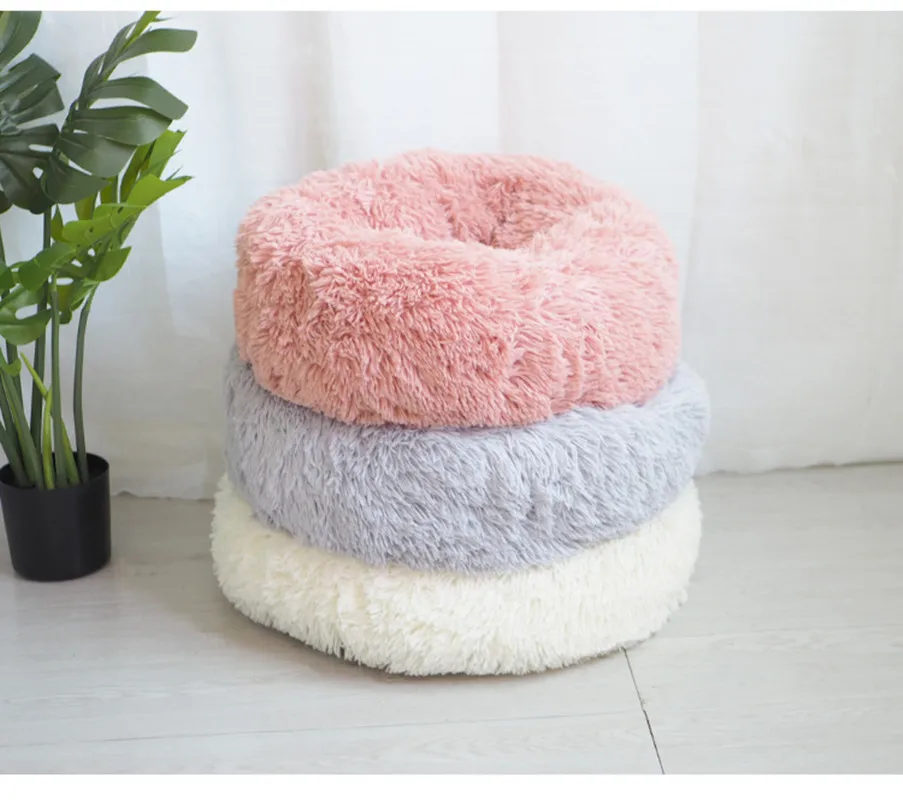 Моющаяся плюшевая кровать для домашних животных супермягкая кошек и собак