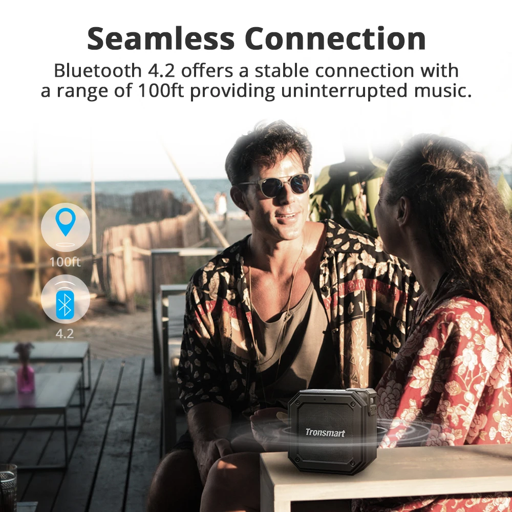 Tronsmart Element Groove (Force Mini) Bluetooth 5.0 портативный динамик с IPX7 водонепроницаемым
