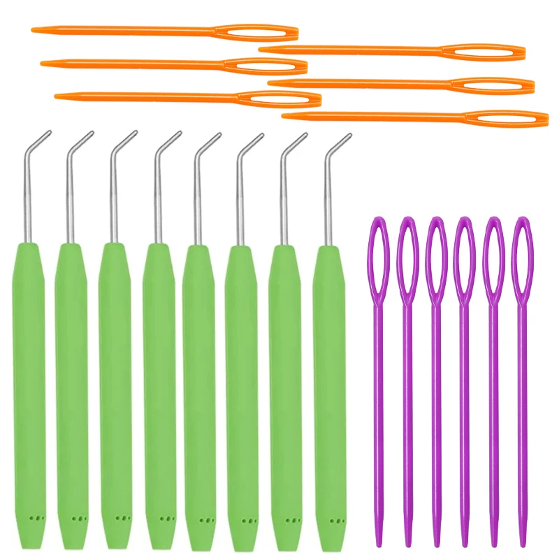 

Nonvor 20 PCS Large Eye Blunt Needles 12mm-25mm Large Size Yarn Crochet Hooks Needles Homemade for Knitting Looms Knitting