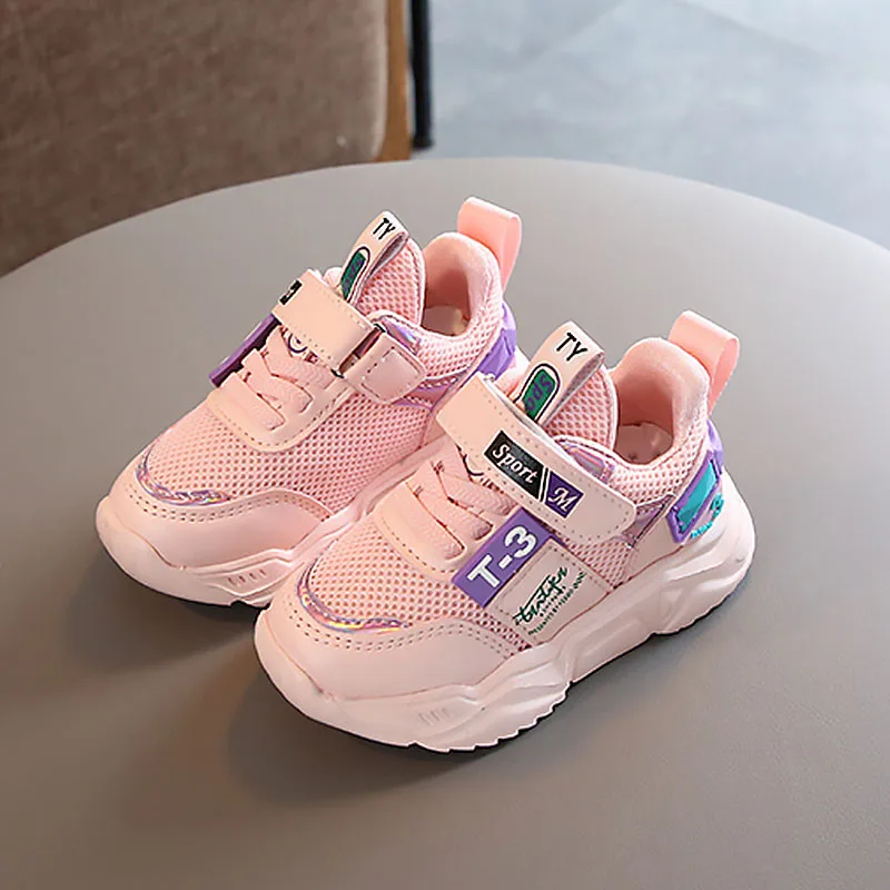 Кроссовки Детские с резиновой подошвой дышащие мягкие хлопок спортивная обувь