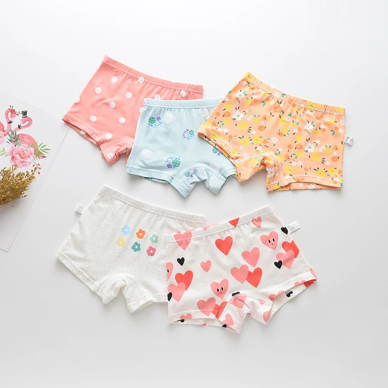 5 шт./лот Трусы Нижнее белье Хлопковые детские трусики Детские трусы боксеры с