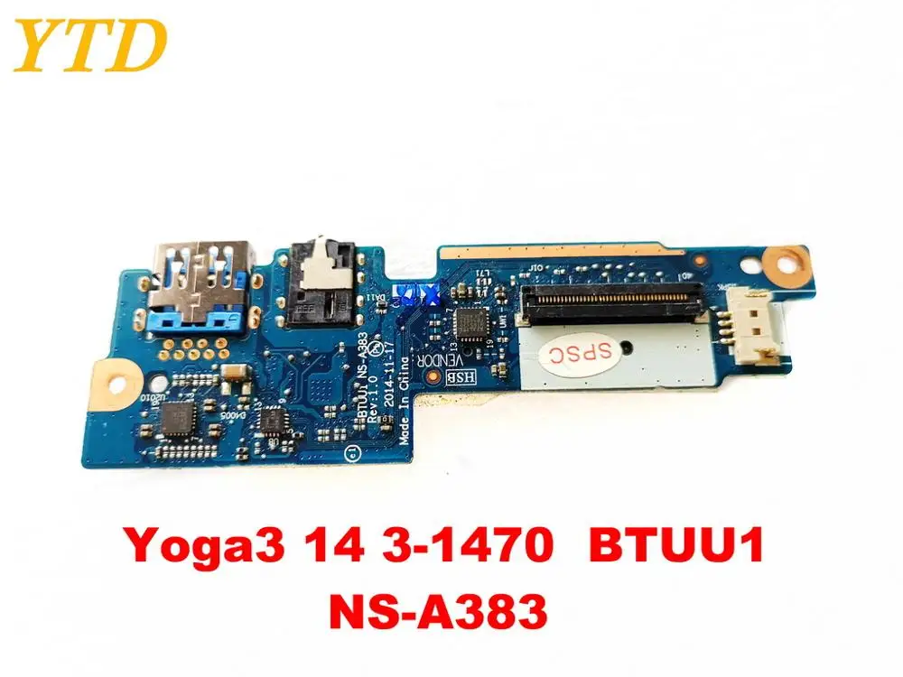 Оригинальный Для Lenovo Yoga3 14 3 1470 USB плата аудио BTUU1 NS A383 испытанное хорошее