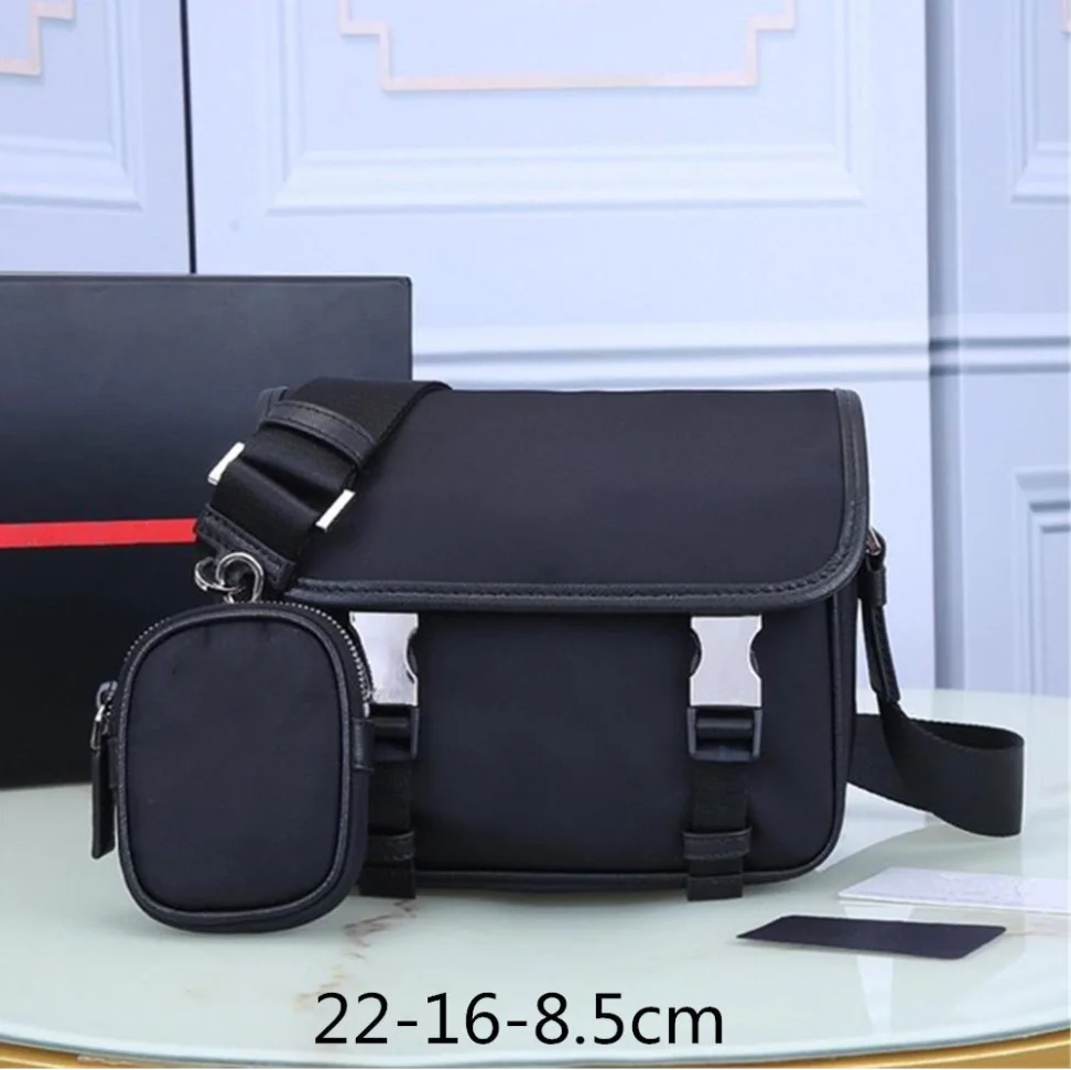 

Bolso plano de nailon para hombre, bolsa de tela de paracaídas con tapa, versión horizontal, informal, de negocios, con un hombr