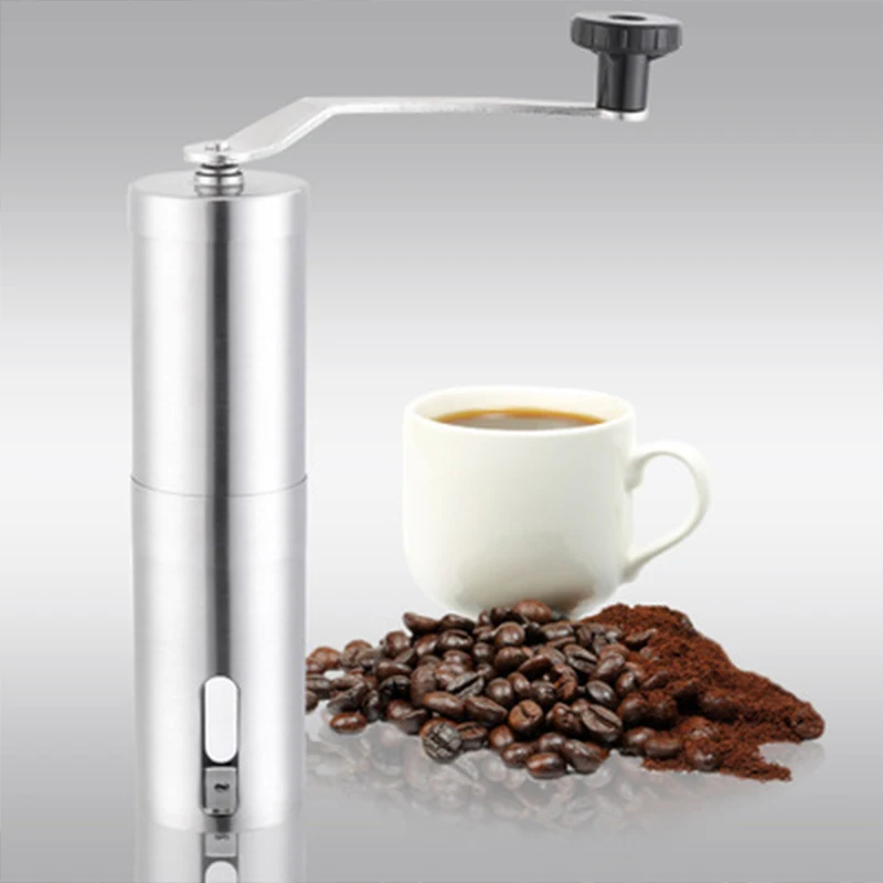 

Coffee Grinder Stainless Steel Adjustable Coffee Bean Grinder Manual Ceramic Hand-cranked Grinder Easy To Clean Kitchen Tools
