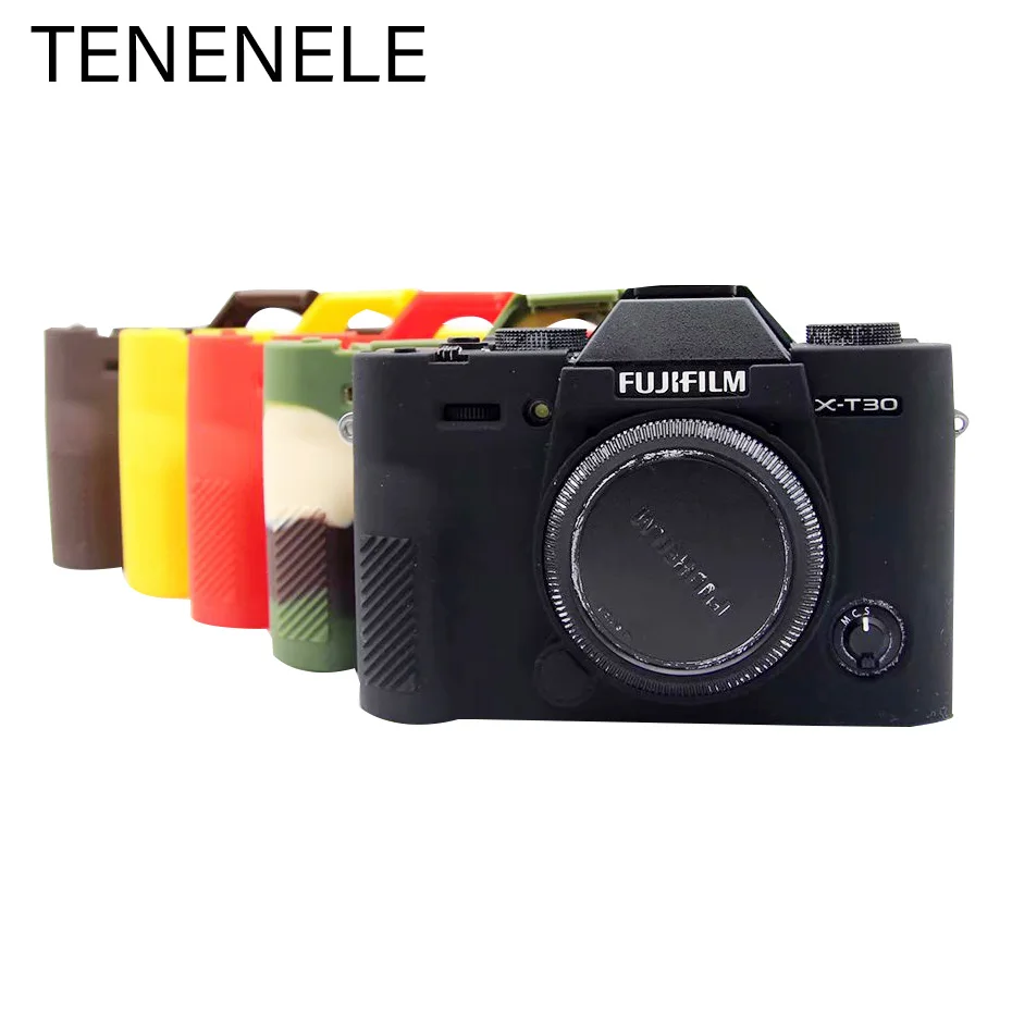 Сумки для фотоаппарата Fujifilm X T30 мягкие силиконовые чехлы цветная резиновая