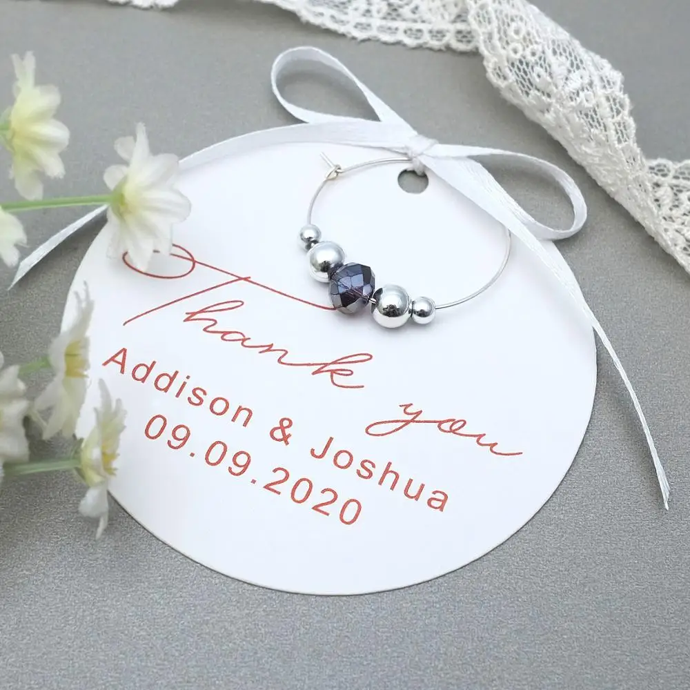 Персонализированные подвески для вина свадебные подвеска бокалов украшение