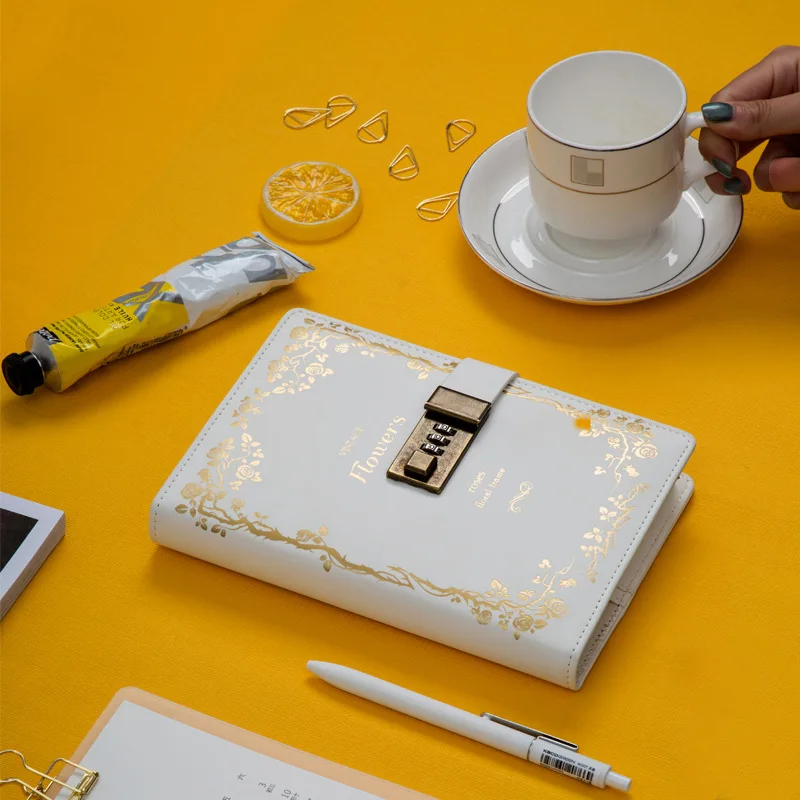 Diary With Lock Notebook B6 Vintage Lockable Paper PU Leather Note Book Traveler Journal Weekly Planner School Stationery Gift | Канцтовары