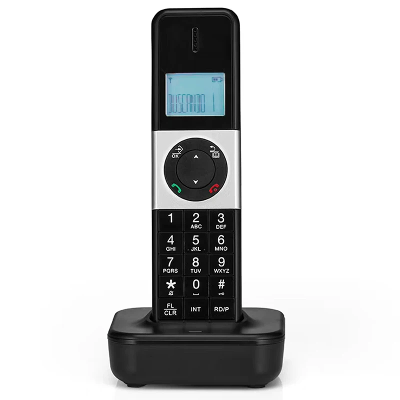 

Digital Cordless Phone Telephone with LCD Display Caller ID Hands-free Calls Conference Call 16 Languages 5 Handsets Connection