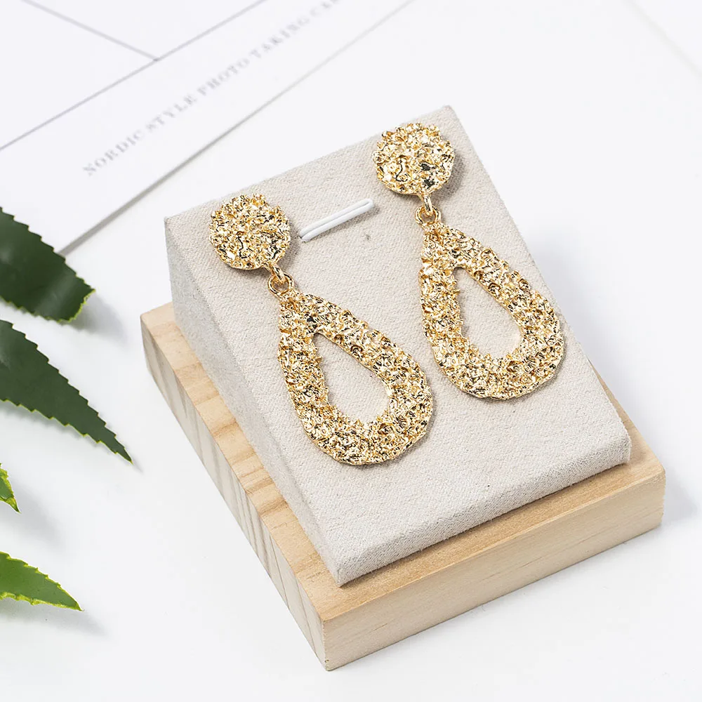 Простые Модные крупные серьги большие геометрические для женщин Подвесные