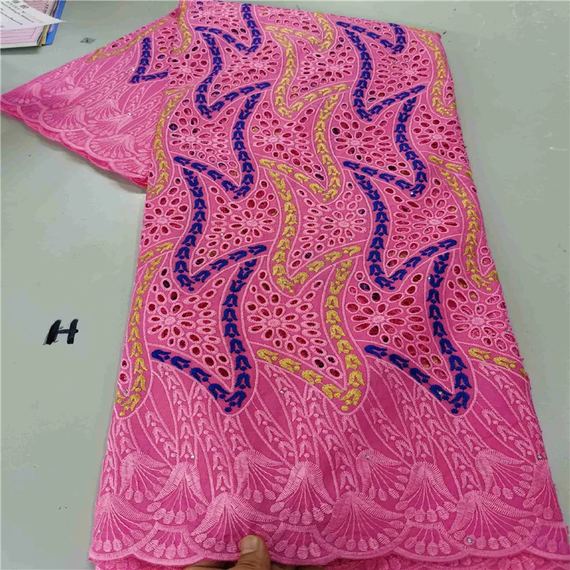

African Dry Lace Fabric 2020 High Quality 100% Cotton Swiss Voile Lace In Switzerland Nigerian Lace Fabrics HLC142