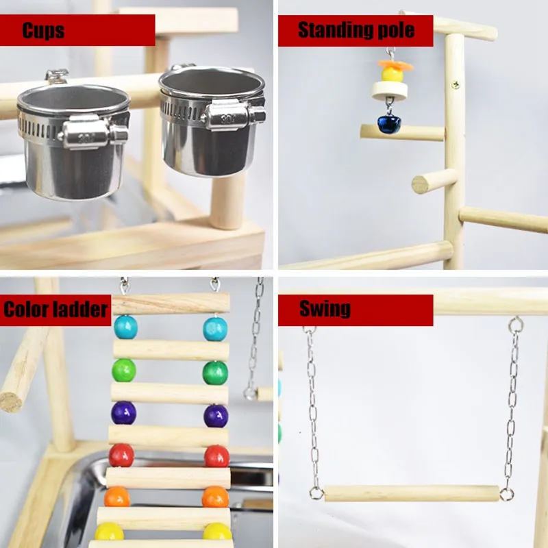 Попугаи игрушки для кормления подставка окунь с лестницей | Дом и сад