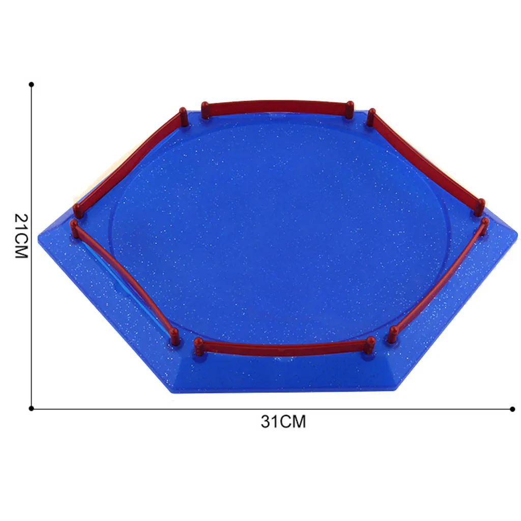 Blue 31x21x7.5cm Beyblade стадион Beystadium Burst Эволюция гироскопа Арена библед диск захватывающий Дуэль спиннинг Топ пусковая установка Bey Blade Burst стадион - Цвет: Blue 31x21x7.5cm