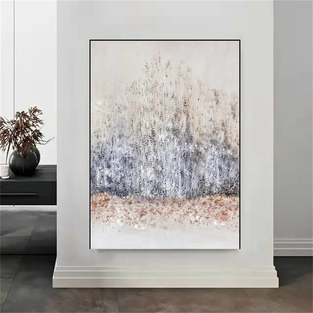 

Ручная роспись маслом текущие золотые годы светильник Роскошная гостиная диван столовая фон настенная живопись