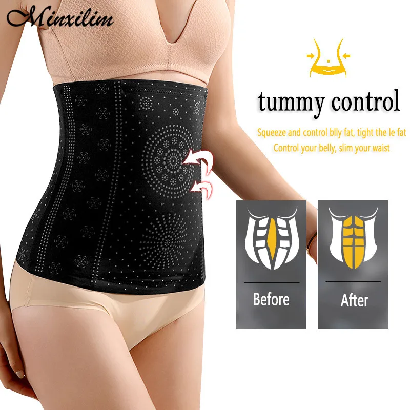 

Minxilim Waist Trainer Body Shaper Slimming Belt For Women Lose Weight Belly Tummy Fat Burner Suit For Fitness Waist Cincher
