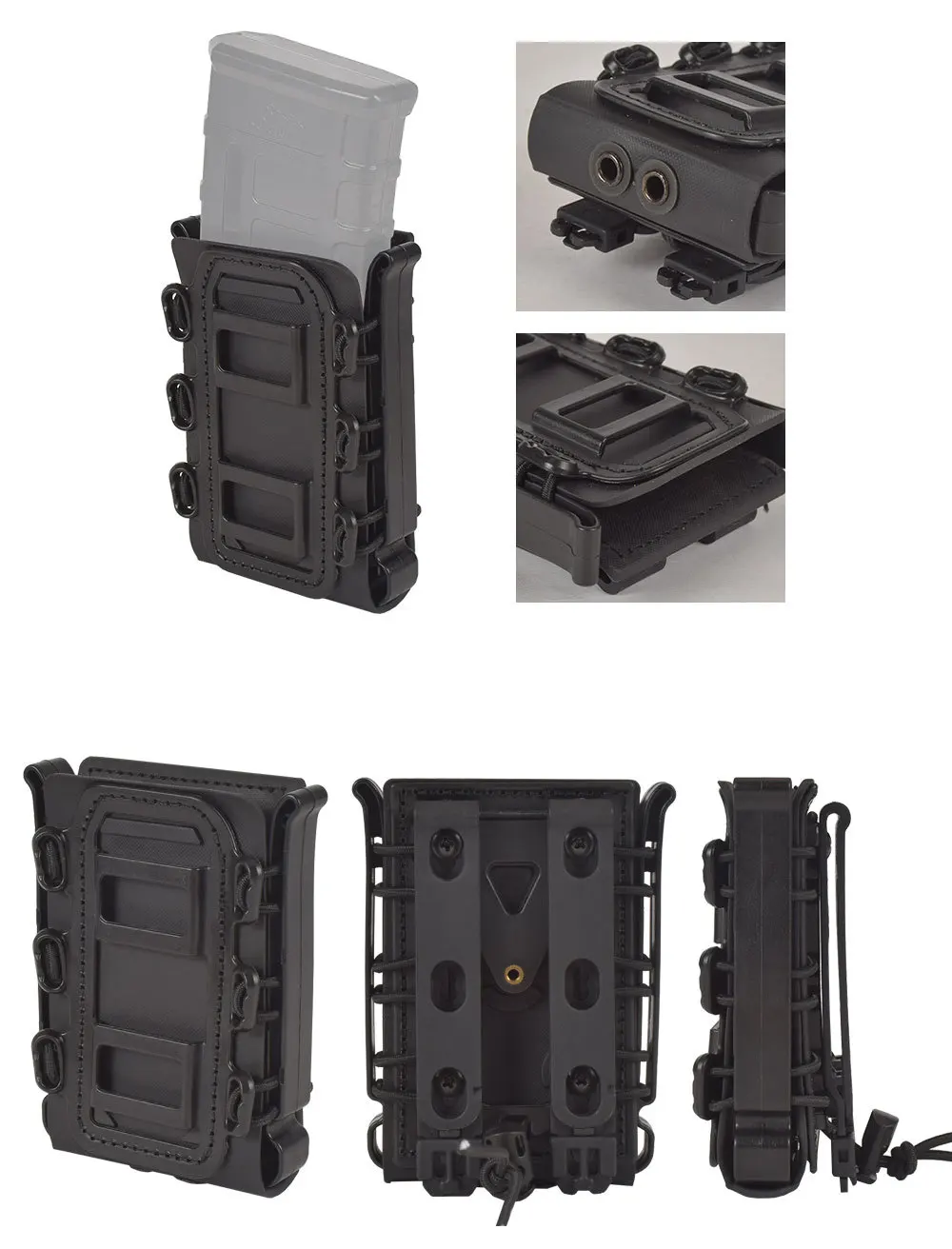 SINAIRSOFT 7,62 мм Molle военный тактический подсумок для журналов, Модульная винтовка, быстрый подсумок, крепление на ремень для страйкбола SA0126