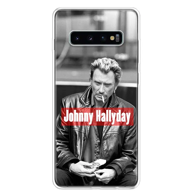 Johnny Hallyday Music Cover Phone Case For Samsung Galaxy S10+ Lite Note 10 9 8 S9 S8 J4 J6 J8 Plus S7 S6 Coque Shell