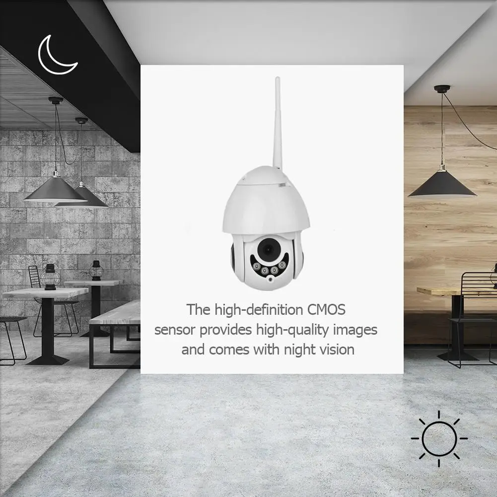 

Беспроводная мини-камера видеонаблюдения с ночным видением, Wi-Fi, 1080P, 2 МП, видеокамера с датчиком движения, простое переключение между китай...