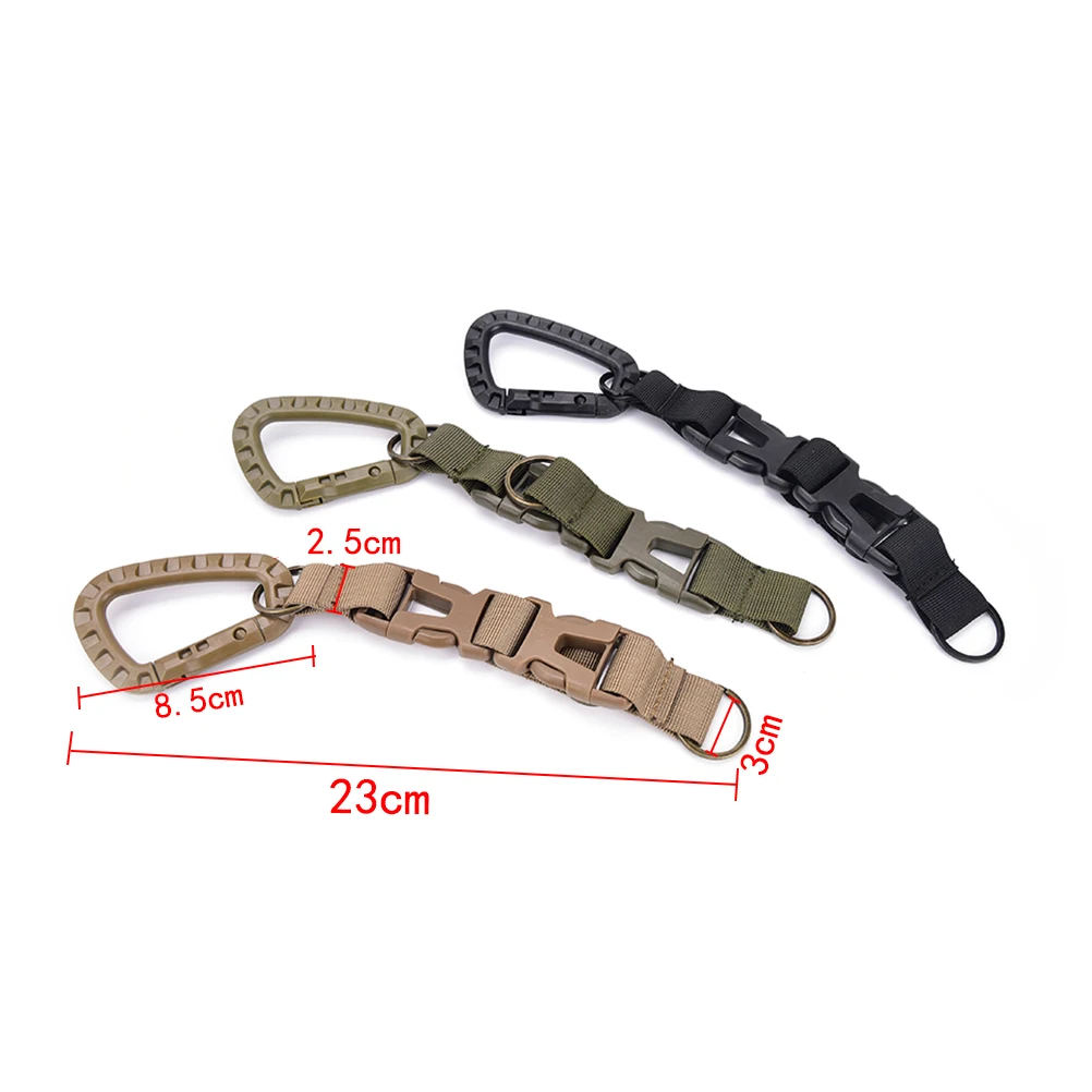 1 шт. Открытый военный нейлон ребристая Скоба крючок держатель для бутылки с