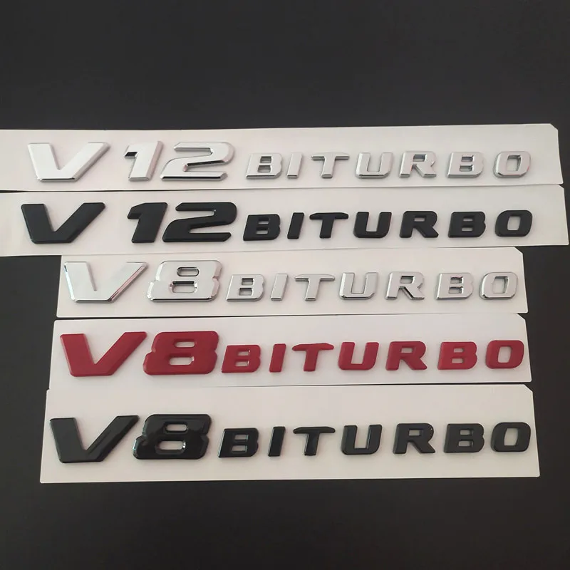 Фото Автомобильный Стайлинг ABS автомобильный значок задний V12 V8 логотип эмблема