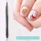 Ручка граффити для дизайна ногтей, водостойкая кисть сделай сам черного, красного цветов для рисования, тонкая подводка, абстрактная точка, инструменты для ногтей, 1 шт.