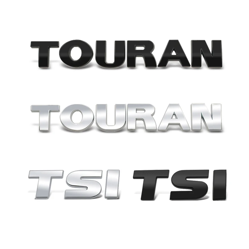 

Car-Styling ABS Letter Stickers Car Trunk Body For Touran TSI TDI Emblem Accessories