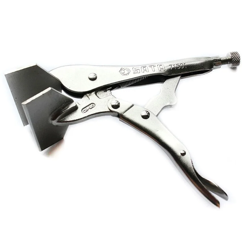 Инструмент SATA фиксирующие плоскогубцы 8 &quotширокие челюсти железные