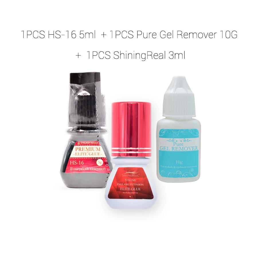 Горячая Распродажа 5 бутылок 5g Премиум Элит большие объемные клейкие HS 16 клей для