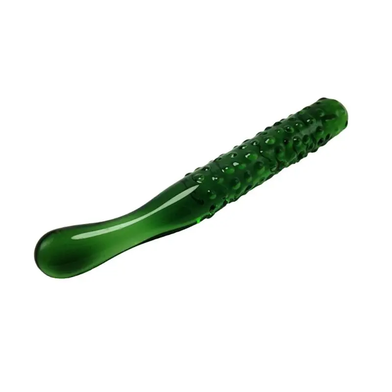 Огурец стеклянный фаллоимитатор искусственный пенис Кристальный Пуля Вибратор |
