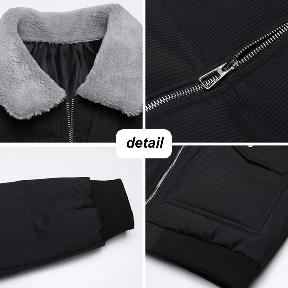 Men Autumn Winter Parkas Men Windproof Thick Warm Parkas Jacket Cotton clothes Fashion trend High Street Parkas Jacket Men