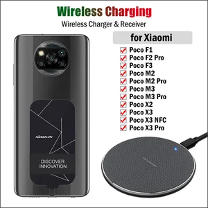qi wireless charging adapter for xiaomi poco f1 f3 f2 pro m2 m3 pro x2 x3 nfc x3 pro wireless chargerusb type c receiver free global shipping