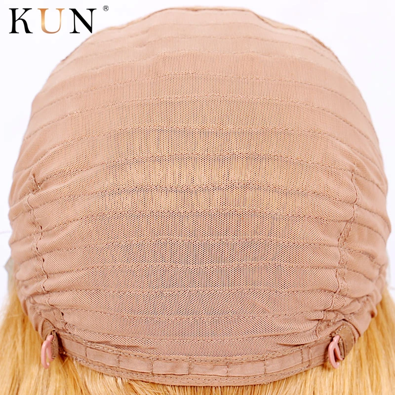 #27 Клубника блонд Омбре кружева передние человеческие волосы парики волна воды