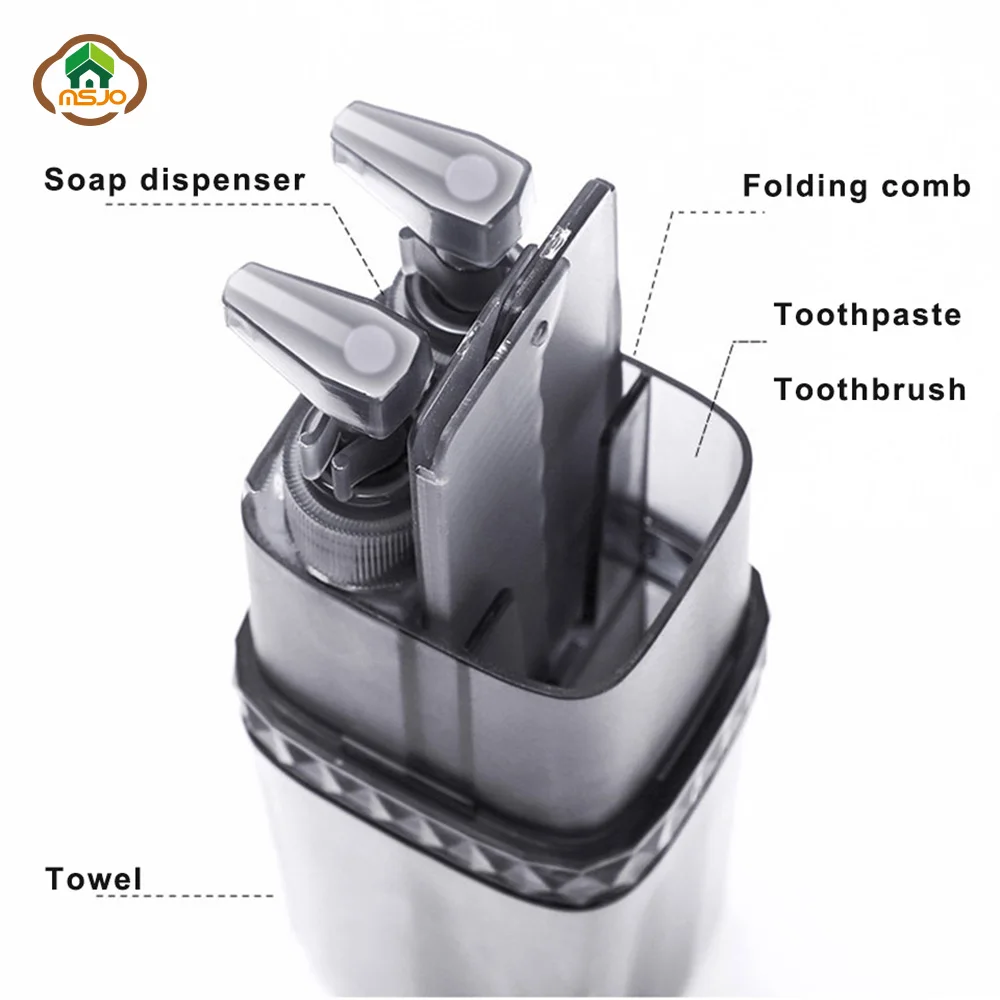 MSJO аксессуары для путешествий Органайзер портативная зубная щетка ванной паста