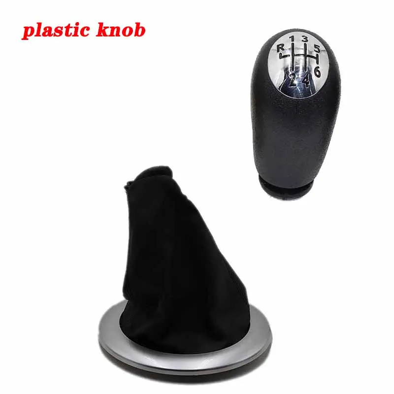 6 speed pair plastic Рукоятка рычага переключения передач крышка багажника с рамкой Накладка для Renault Megane 2 MK2 II MK 2 2002-2009 головная ручка переключения Пылезащитная крышка Новинка - Название цвета: 6 speed pair plastic