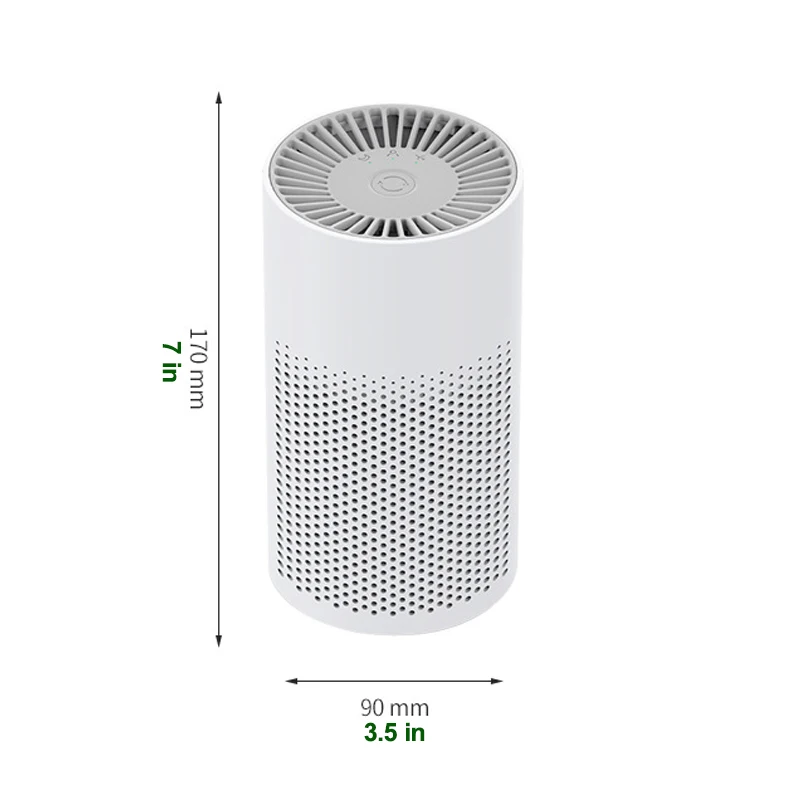 

Car Air Purifier For Home Air Freshener HEPA Filter Ionizer Sterilization Indoor Remove Dust Cigarette Odor Air Cleaner